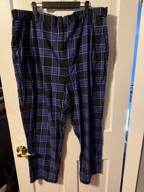 Black Friday Purple Plaid Pants